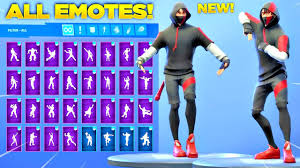 If you want to watch these dances or emotes in action, you can click on you can find all of our other cosmetic galleries right here. New Ikonik Skin Showcase With All Fortnite Dances New Emotes Samsung Exclusive Skin Youtube