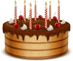 Transparent Happy Birthday Cake White Background Vector Of Birthday Cake With Candles Isolated On White Background Vector Illustration On Colourbox Birthday Cake With Candles Birthday Cake Cake