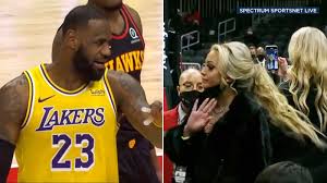 Los angeles lakers single game and 2020 season tickets on sale now. Fans Ejected From Lakers Hawks Game In Atlanta After Verbal Courtside Confrontation With Lebron James Abc7 Los Angeles