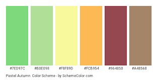 Other web colors similar to pastel red include coral, salmon and indian red. Pastel Autumn Color Scheme Brown Schemecolor Com