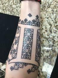Unrelated to much but i got this single needle corinthian column/gemini tattoo in rome & wanted to share :3 the artist was alessandro capozzi at. Forearm Gemini Tattoo Gemini Tattoo Tattoo Lettering Tattoos