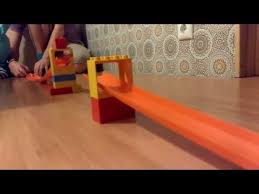 Remember, hot wheels track is 1.5 inches wide, so use that as you decide how wide of a board to get. Homemade Hot Wheels Stunt Hot Wheels Stunts Hot Wheels Lego Track
