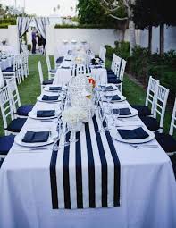 Striped Tablecloth Navy Blue And White Stripe Table Runner Etsy Floral Decor Event Wedding Tablecloths Nautical Wedding Decorations