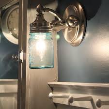 Meanwhile, i have been saving a few of my blue tinted ball jars for the perfect project… Diy Mason Jar Sconce Making Tutorial Mason Jar Crafts