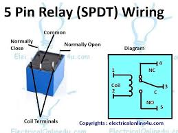 5 Pin Relay Wiring Diagram Use Of Relay Electricalonline4u