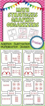 Math Fact Graphic Organizers Free Addition Subtraction Multiplication Division Education Math Math Facts Math