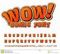 Creative Comic Font Vector Alphabet In Style Pop Comic Font Comic Book Font Fonts Alphabet