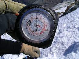 The card indicates the amount of correction required at different altitudes and airspeeds. Altimeter National Geographic Society