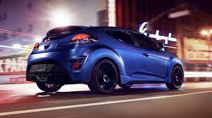 2016 Hyundai Veloster Rally Edition Blue Car Street Wallpaper Cars Wallpaper Better