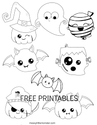 Color something creepy this halloween with free coloring pages for kids and adults! Halloween Colouring Pages For Kids Messy Little Monster