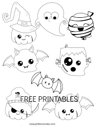 There are tons of great resources for free printable color pages online. Halloween Colouring Pages For Kids Messy Little Monster
