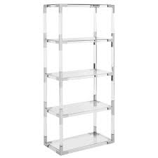 Looking for a good deal on brass shelf? Ll Couture Hayley Acrylic Bookshelf Brass Meadow Blu