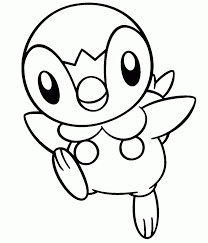 I originally drew these pokemon coloring pages back when my son was young enough to actually consider coloring them. Piplup Coloring Page Coloring Home