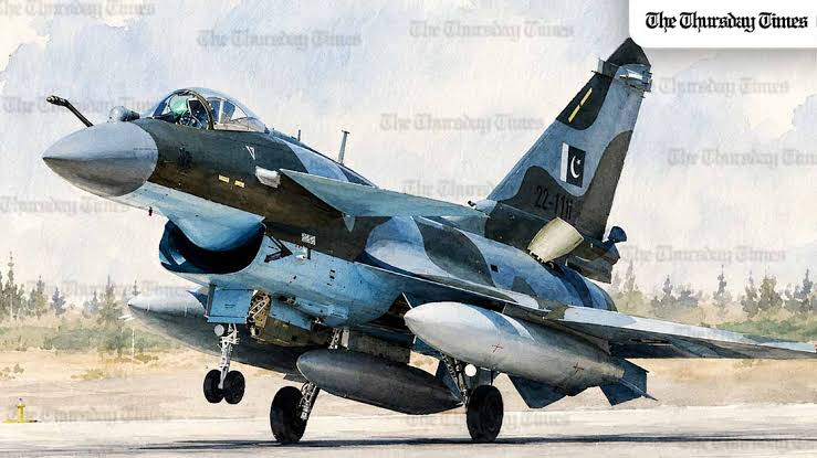 Pakistan Air Force J-10C fighter jet, AI generated