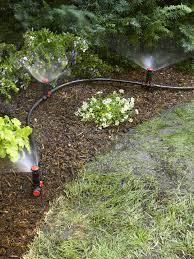 One water source can supply multiple watering heads. Above Ground Irrigation Systems For Landscaping Diy Sprinkler System