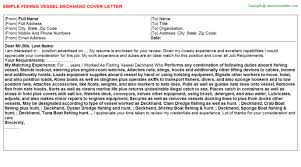 Ferry Deckhand Cover Letters