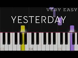 Yesterday The Beatles Very Easy Piano Tutorial Youtube Easy Piano Piano Tutorials Songs Piano Tutorial