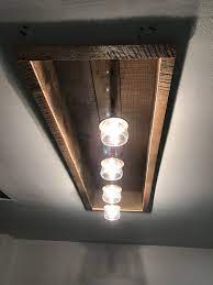 Consider one of the many styles of hanging. New Reclaimed Wood And Recessed Fixture Kitchen Ceiling Lights Rustic Track Lighting Fluorescent Light Fixture