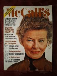 McCALLs March 1975 Katharine Hepburn Spencer Tracy John Glenn Barbara  Robinson