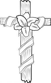 This cross is the simplest one and very easy to draw. Good Friday Coloring Pages And Pintables For Kids Cross Coloring Page Easter Coloring Pages Free Printable Coloring Pages