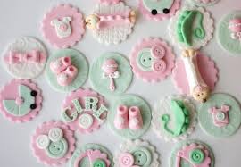 Baby Shower Fondant Cupcake Toppers Pink Baby Shower Fondant Etsy Fondant Cupcakes Fondant Cupcake Toppers Fondant Toppers