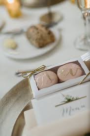 Edible Wedding Favor Idea Macaroon Wedding Favors With Gold Calligraphy Kari Dawson Weddi Macaroon Wedding Favors Creative Wedding Favors Diy Wedding Favors