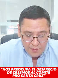 El exdiputado Tomás Monasterio, lamentó el descalabro de la agrupación  Creemos y el despreció hacía el Comité Pro Santa Cruz. Asimismo, pide a los  partidos que apoyaron a Creemos intervenir y dar ...