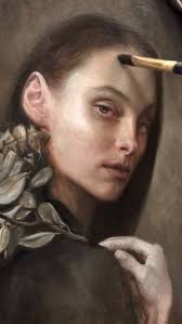 This is a grisaille-ish portrait from class with Ben Valentine. It was  supposed to be grey scale, but I had a little left over paint from another  project that sort of found its way into the painting., ...