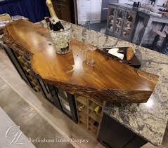 Live Edge Wood Countertop Of English Wych Elm In Medina Ohio Wood Countertops Live Edge Countertop Countertops