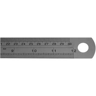 Precision stainless steel rule for shop floor layout and measurement, AI generated