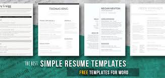 If you apply for the position of graphic designer, it's no big deal for you to download a visually appealing resume template in photoshop or illustrator, add your content, and send it to recruiters. Simple And Basic Resume Templates Free Downloads Freesumes