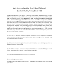 Jadi jelas, bila suami anda tahu bahwa dia sudah dalam ikatan perkawinan namun tetap menikah dengan orang lain tanpa izin. Pdf Usah Sembunyikan Lafaz Cerai Luar Mahkamah Kosmo 12 Julai 2019