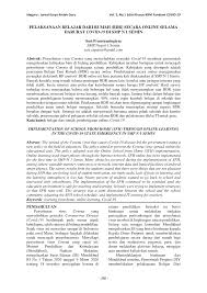 Belajar dari rumah, siswa sma ini buat karya ilmiah soal corona. Https Jurnal Dikpora Jogjaprov Go Id Index Php Jurnalideguru Article Download 139 165