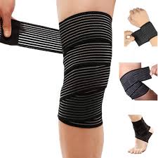 Extra Long Elastic Compression Knee Brace Wrap for patellar tendon support  strap for Plantar Fasciitis, Stabilising Ligaments, Joint Pain, Swelling ...