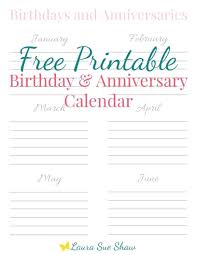 Editable Birthday Calendar Template Printable Birthday Calendar Calendar Printables Free Printables