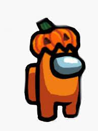 Among Us Pumpkin Hat Sticker By Stickersbycayc Pumpkin Hat Pumpkin Art Sketches