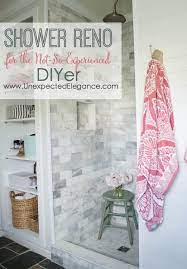 From diy curtains to vanities, a little something here and there adds up to a lot! Diy Shower Renovation Using An Amazing System Unexpected Elegance