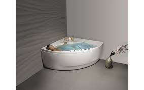 Oversize jetted tub is in the bathroom with dual shower heads. áˆ Aquatica Olivia Wht Hydrorelax Jetted Bathtub Us Version 110v 60hz Buy Online Best Prices
