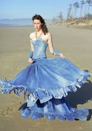 Blue Jean Wedding Dresses Denim Wedding Dresses Denim Wedding Recycle Wedding Dress