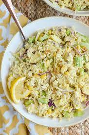 Low Syn Curried Chicken Rice Salad Bowl Slimming Eats