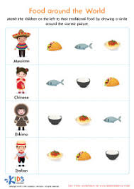 A look at the food scenes of the ten countries deemed to have the best food in the world, according to over 40k voters. Food Around The World Printable Free Worksheet Pdf For Children