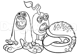 How To Draw My Singing Monsters Step By Step Video Game Characters Pop Culture Free Online Draw Monster Coloring Pages Singing Monsters My Singing Monsters