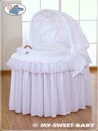 Culla In Vimini Con Cappotta Little Prince Little Princess Bianca Amazon It Prima Infanzia Letti Per Bambini Culla Culla Di Vimini