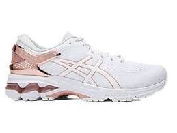 Women S Gel Kayano 26 Platinum White Rose Gold Running Shoes Asics In 2020 Asics Running Shoes Running Shoes Comfortable Running Shoes