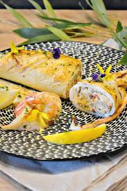 Plancha Calamar Entier Farci Ricotta Crevettes Recette Calamar Farci Poisson Farci Recettes De Cuisine