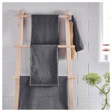 Everyone likes to choose the towels that suit with their bathroom theme; Vagsjon Bath Towel Dark Grey 70x140 Cm Ikea