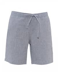 Mens Harton Linen Chambray Relaxed Fit Resort Shorts