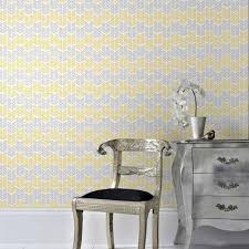 G B Superfresco Wallpaper Oiti Jaune Mustard 100287 Yellow Wallpaper Geometric Wallpaper Removable Wallpaper