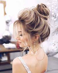 21 Cute And Easy Messy Bun Hairstyles Page 2 Of 2 Stayglam High Bun Hairstyles Long Hair Styles Prom Hairstyles For Long Hair