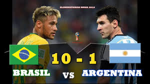 Brazil, argentina, ecuador win in conmebol world cup qualifying to keep clear. Brasil 10 Vs Argentina 1 Amistoso Internacional Sin Messi No Somos Nada Parodia Highlights Youtube